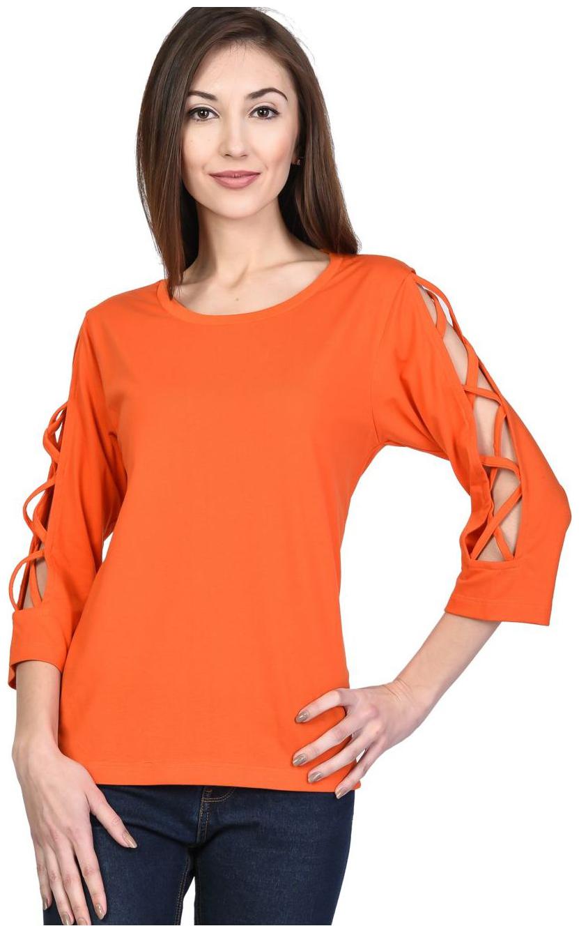 

Kalt Women Solid A-line top - Red