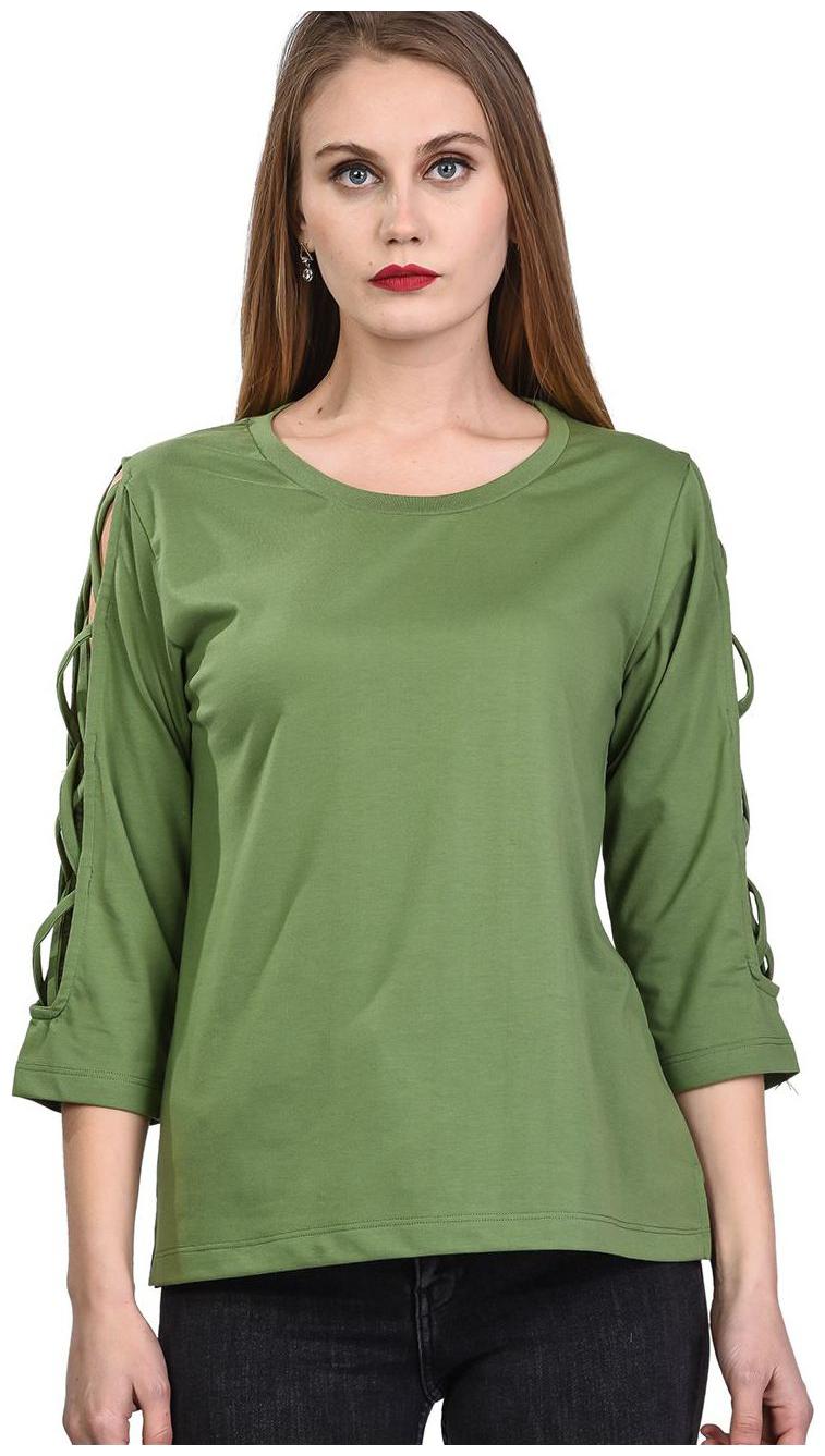 

Kalt Women Printed Regular top - Green