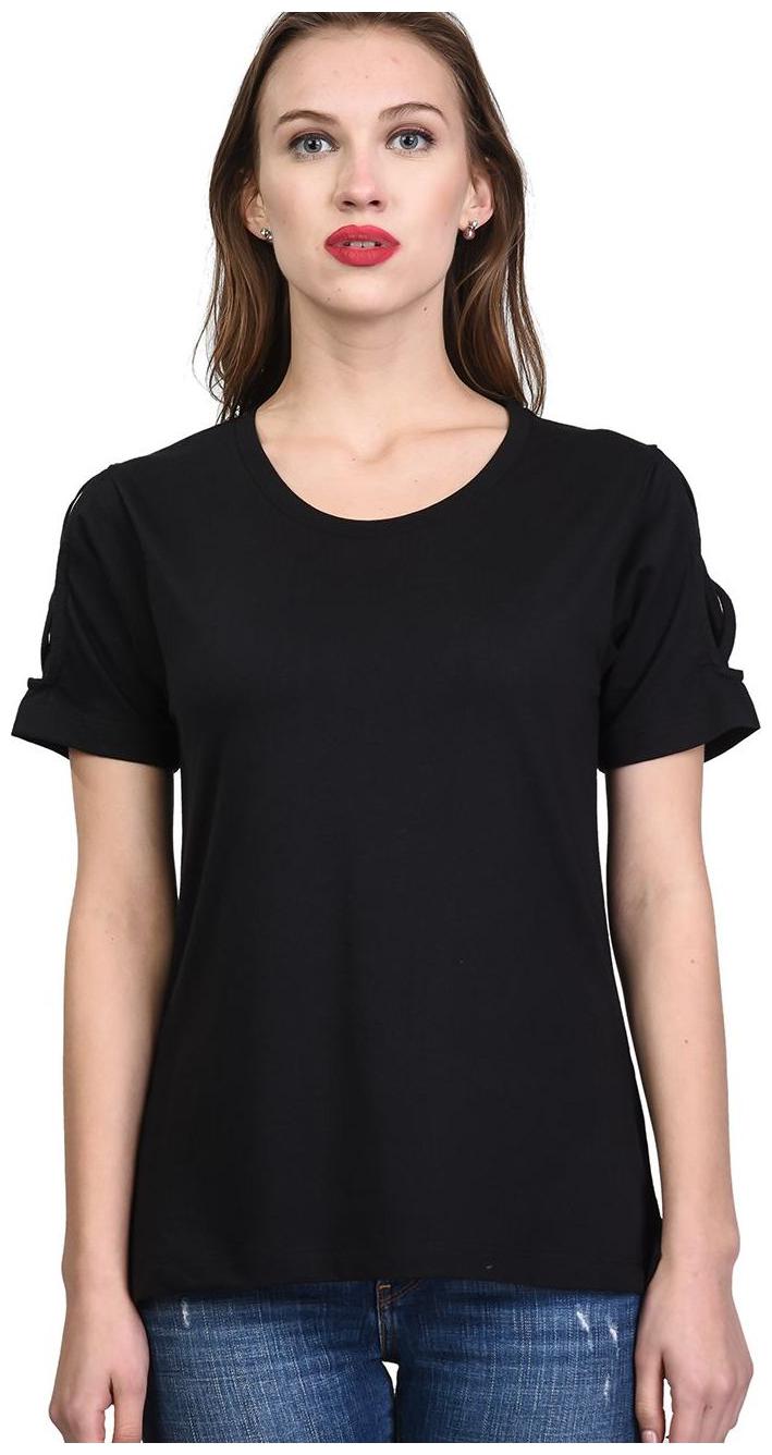 

Kalt Women Solid A-line top - Black