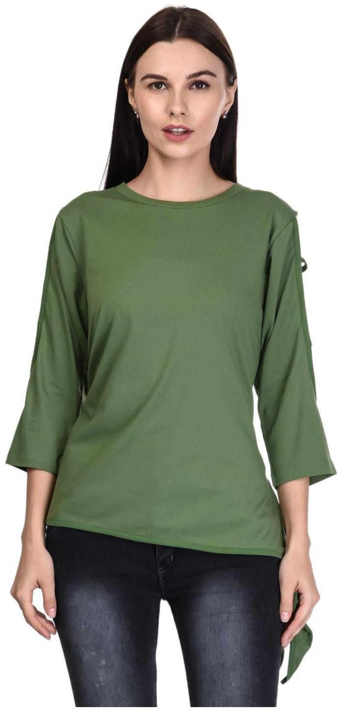 

Kalt Women Solid A-line top - Green