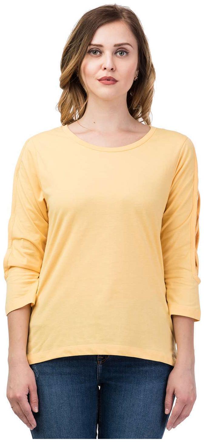

Kalt Women Solid Regular top - Yellow