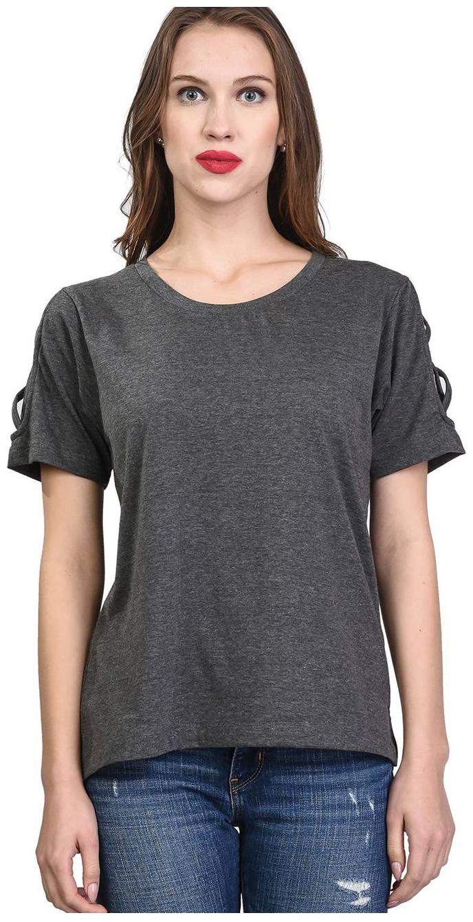 

Kalt Women Solid A-line top - Grey