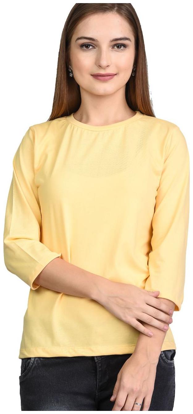 

Kalt Women Solid Regular top - Yellow