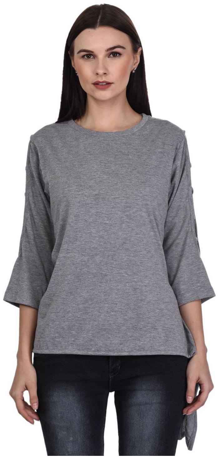 

Kalt Women Solid A-line top - Grey