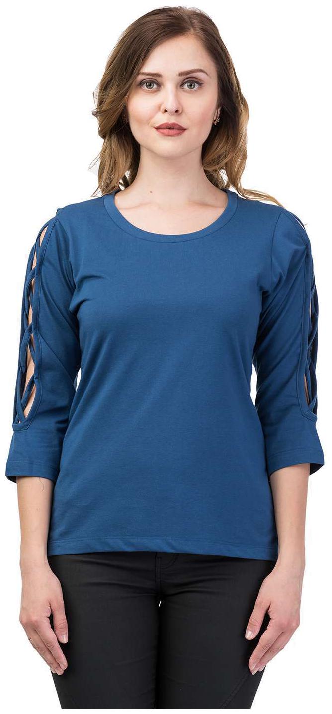 

Kalt Women Solid Regular top - Blue