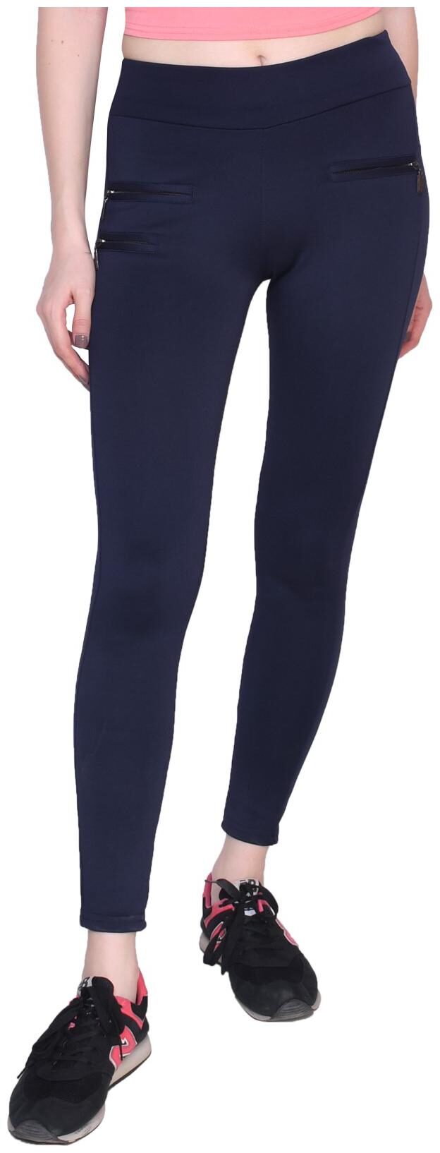 

Women s slim fit triple zipper jegging