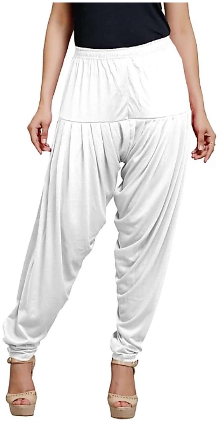 

Non Lycra Patiala - White