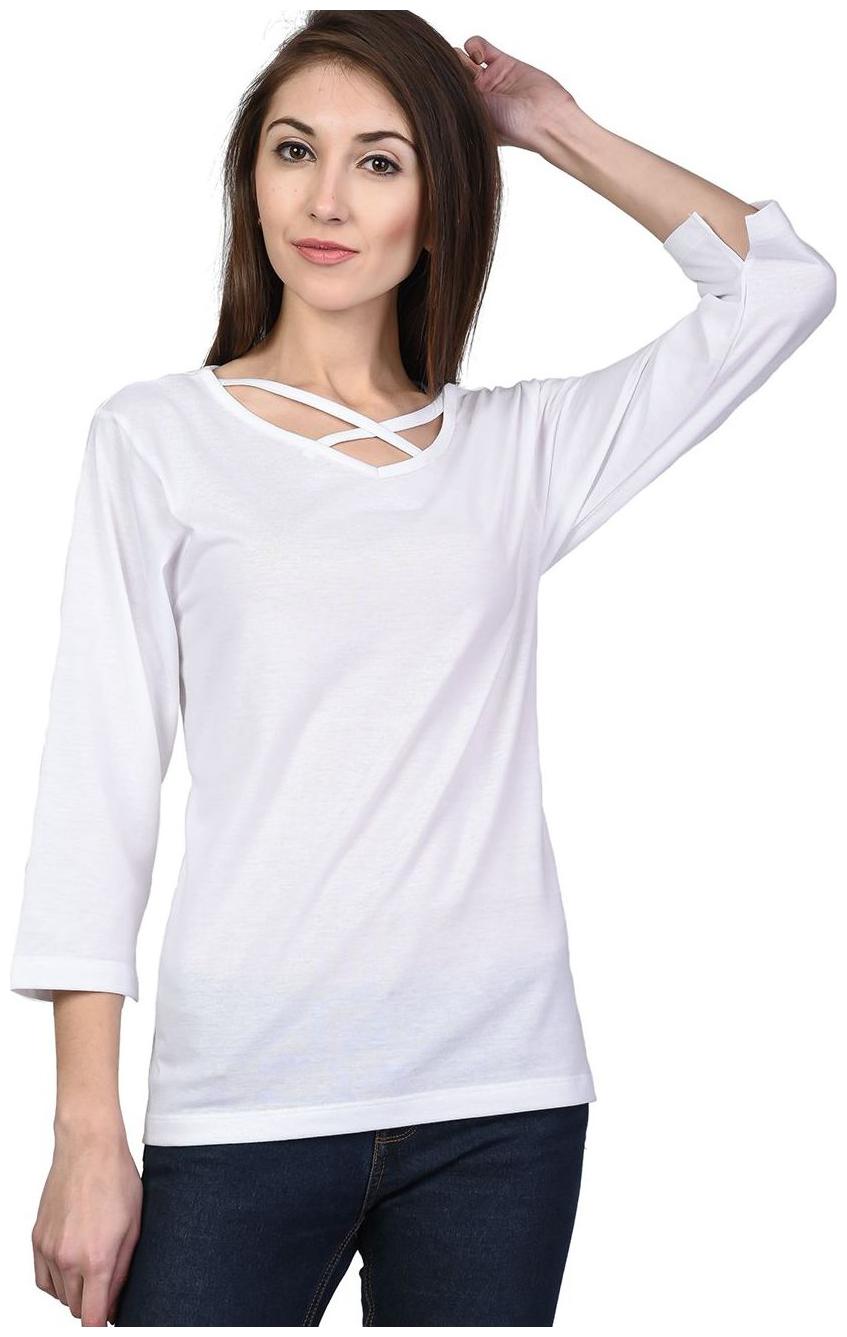 

Kalt Women Printed A-line top - White