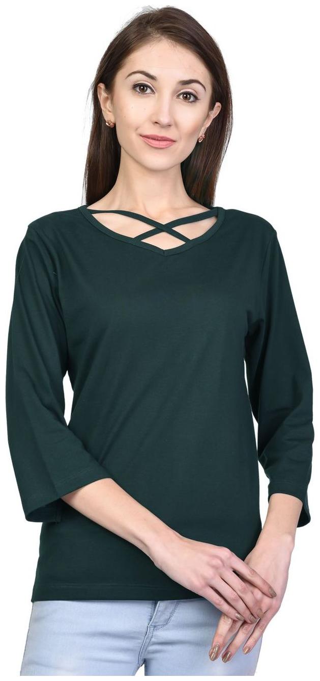 

Kalt Women Solid A-line top - Green