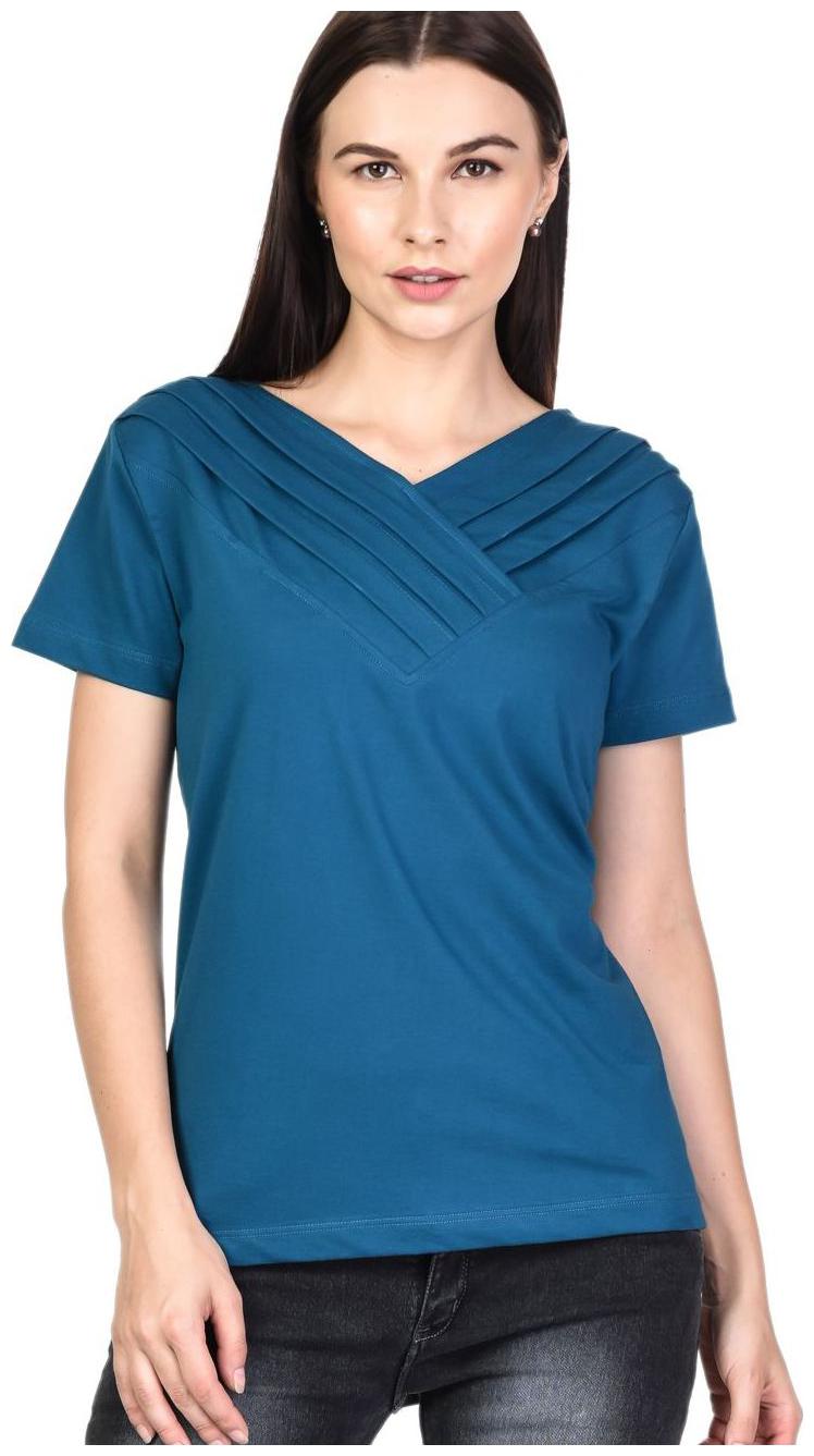

Kalt Women Solid A-line top - Blue