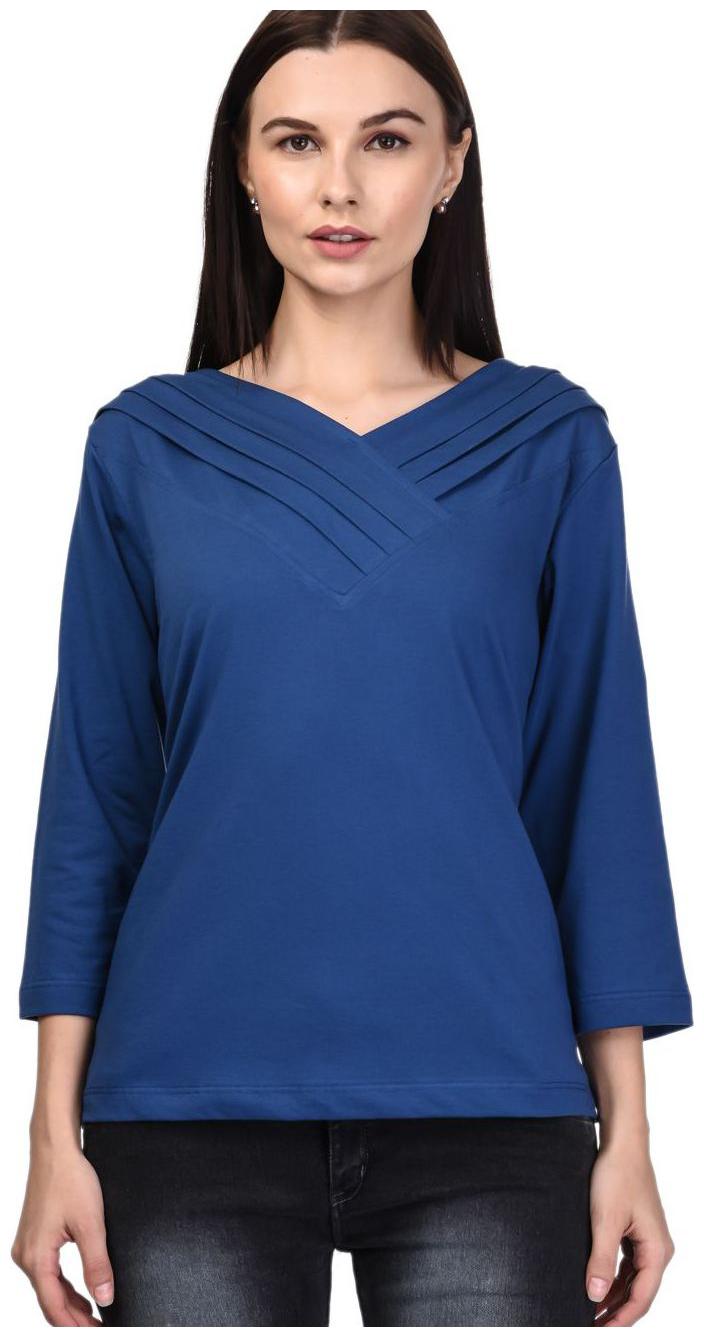 

Kalt Women Solid Regular top - Blue