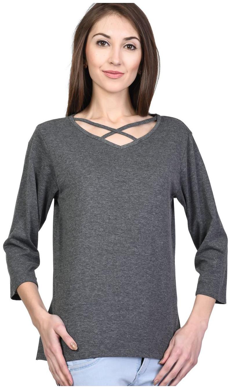 

Kalt Women Printed A-line top - Grey