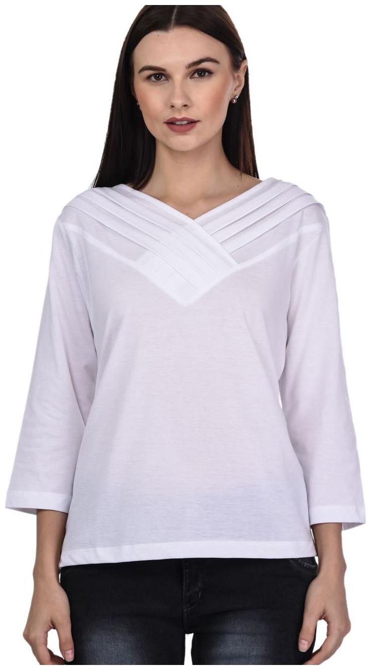 

Kalt Women Solid Regular top - White