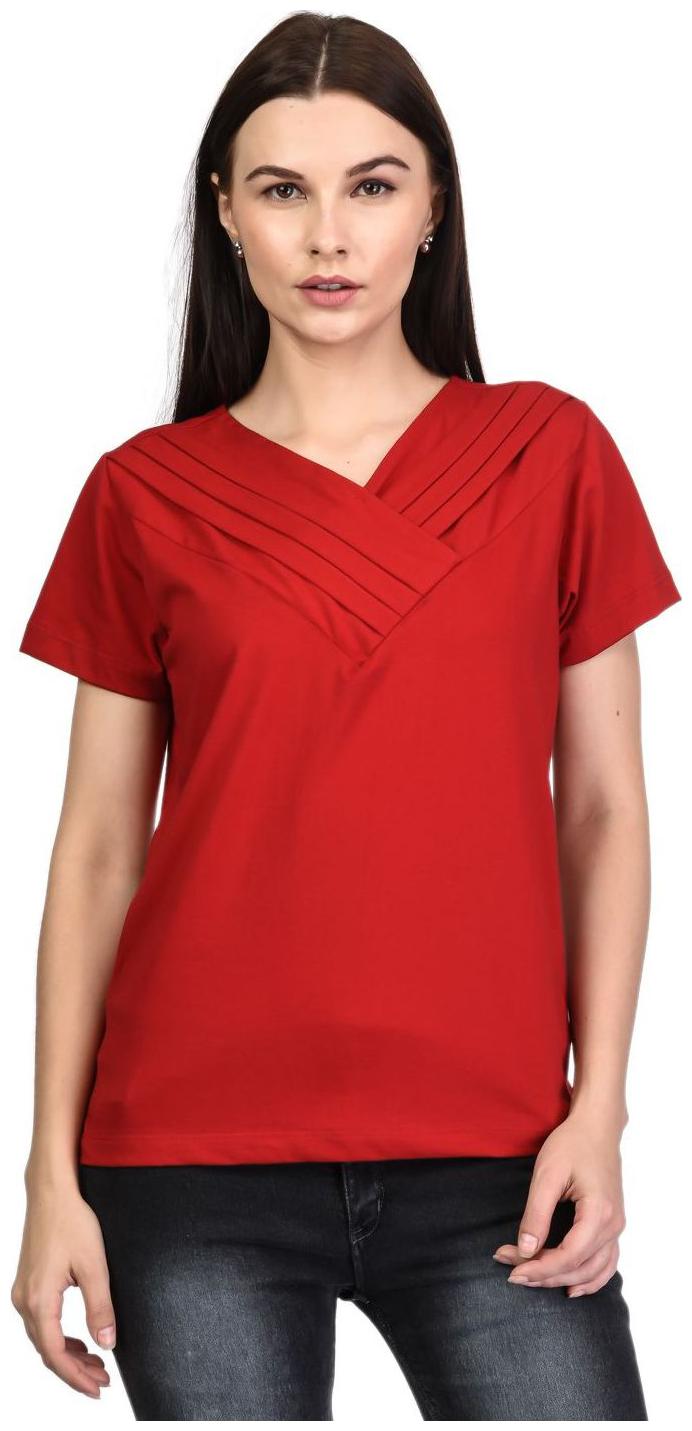 

Kalt Women Solid A-line top - Red