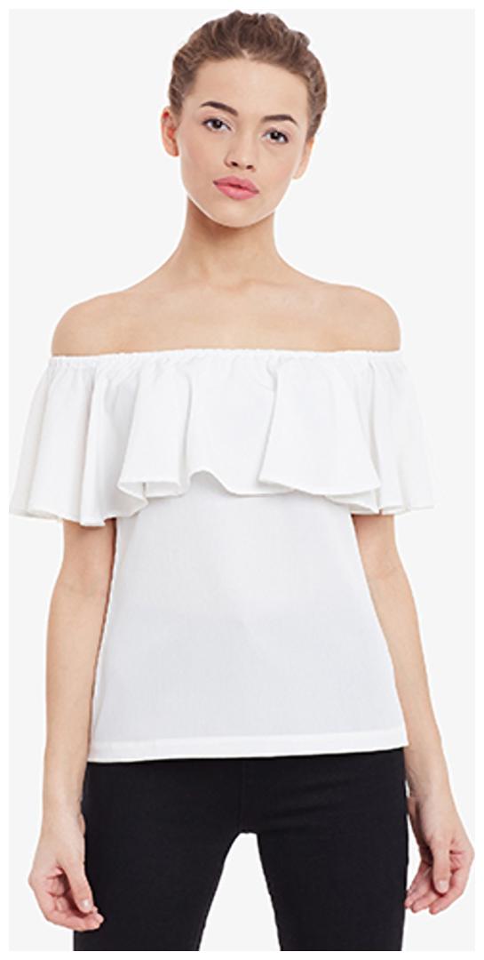 

Miss Chase Women Striped Regular top - White