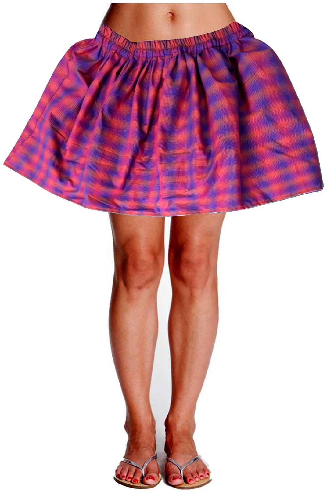 

POLKA Checked A-line skirt Mini Skirt - Mauve