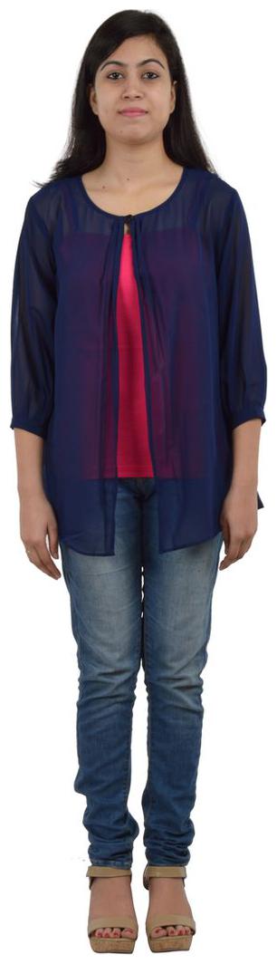 

Timbre Women Shrug - Blue