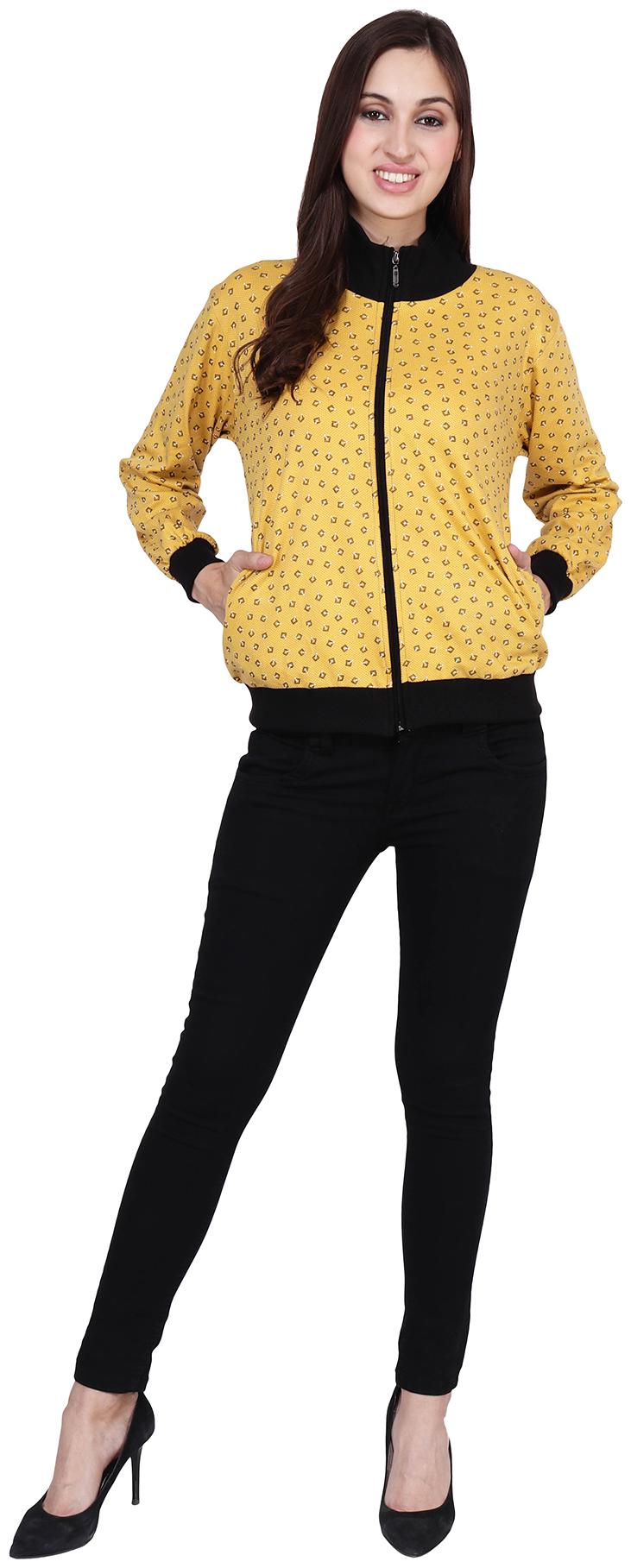 

AF Affair Women Printed Sweatshirt - Yellow