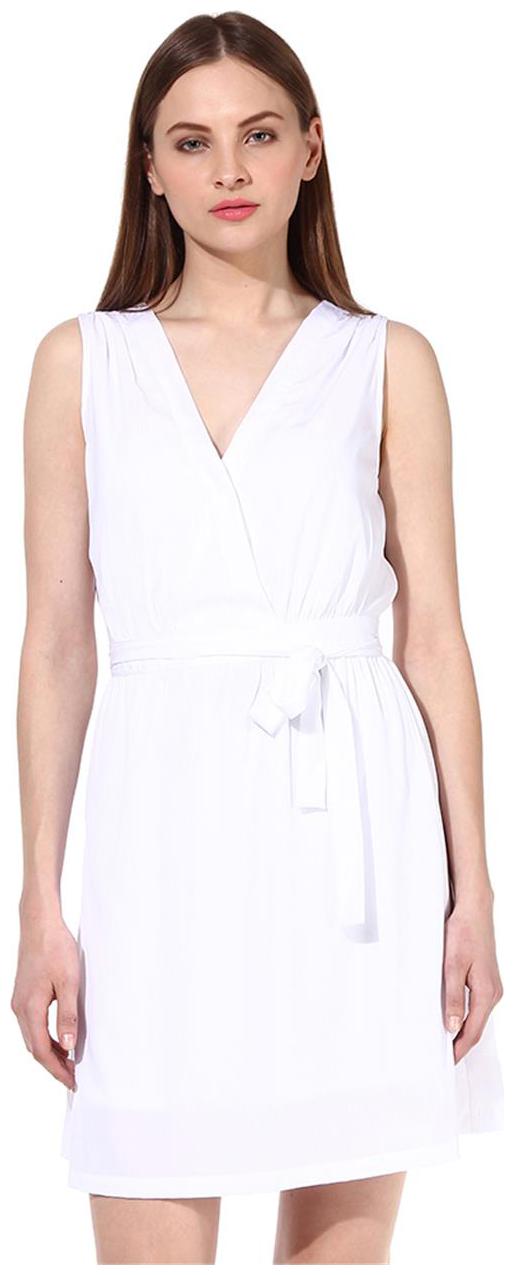 

Women White Wrap Dress