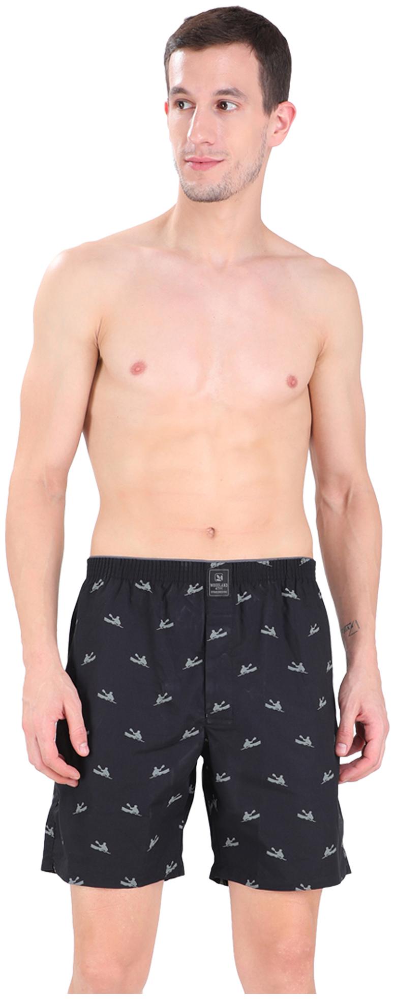 

Woodland Men Black Regular Fit Regular Shorts