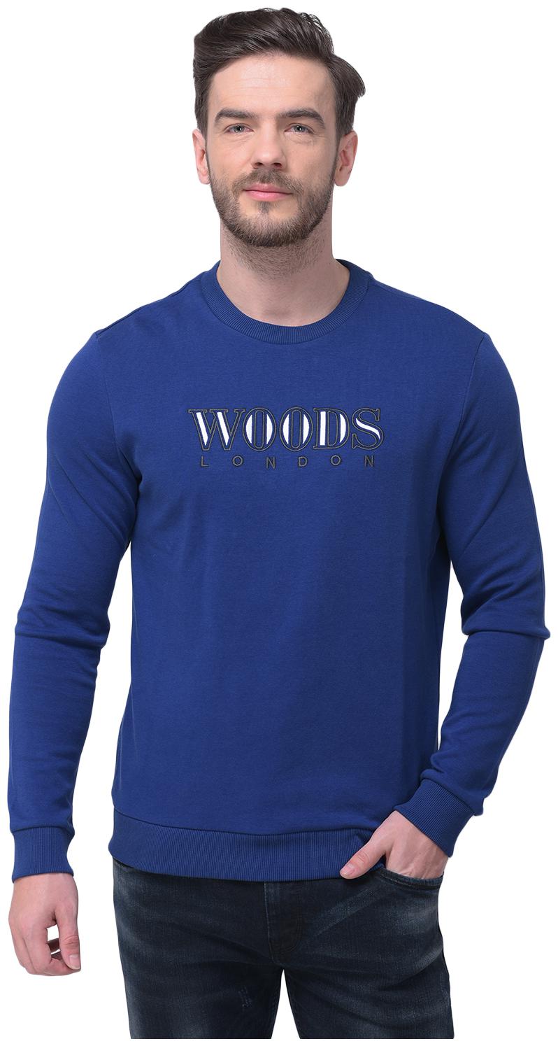 

Woodland Men Blue Round neck Sweatshirt