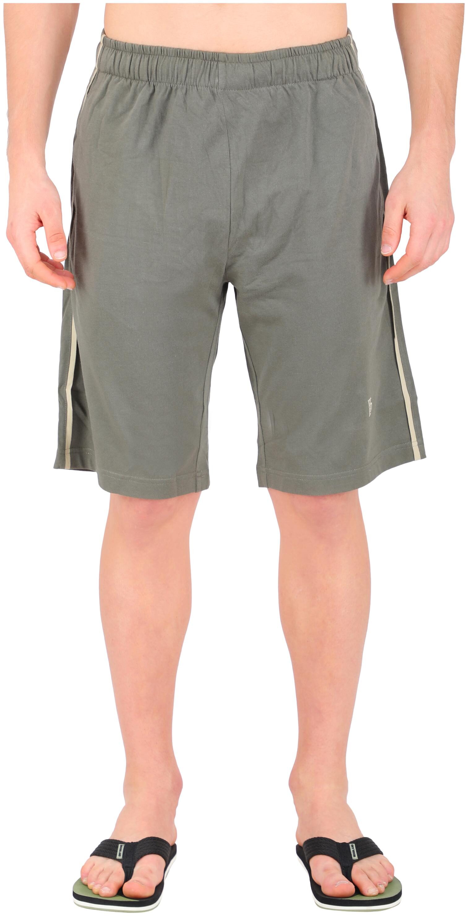 

Woodland Cotton Solid Olive Regular Shorts Men