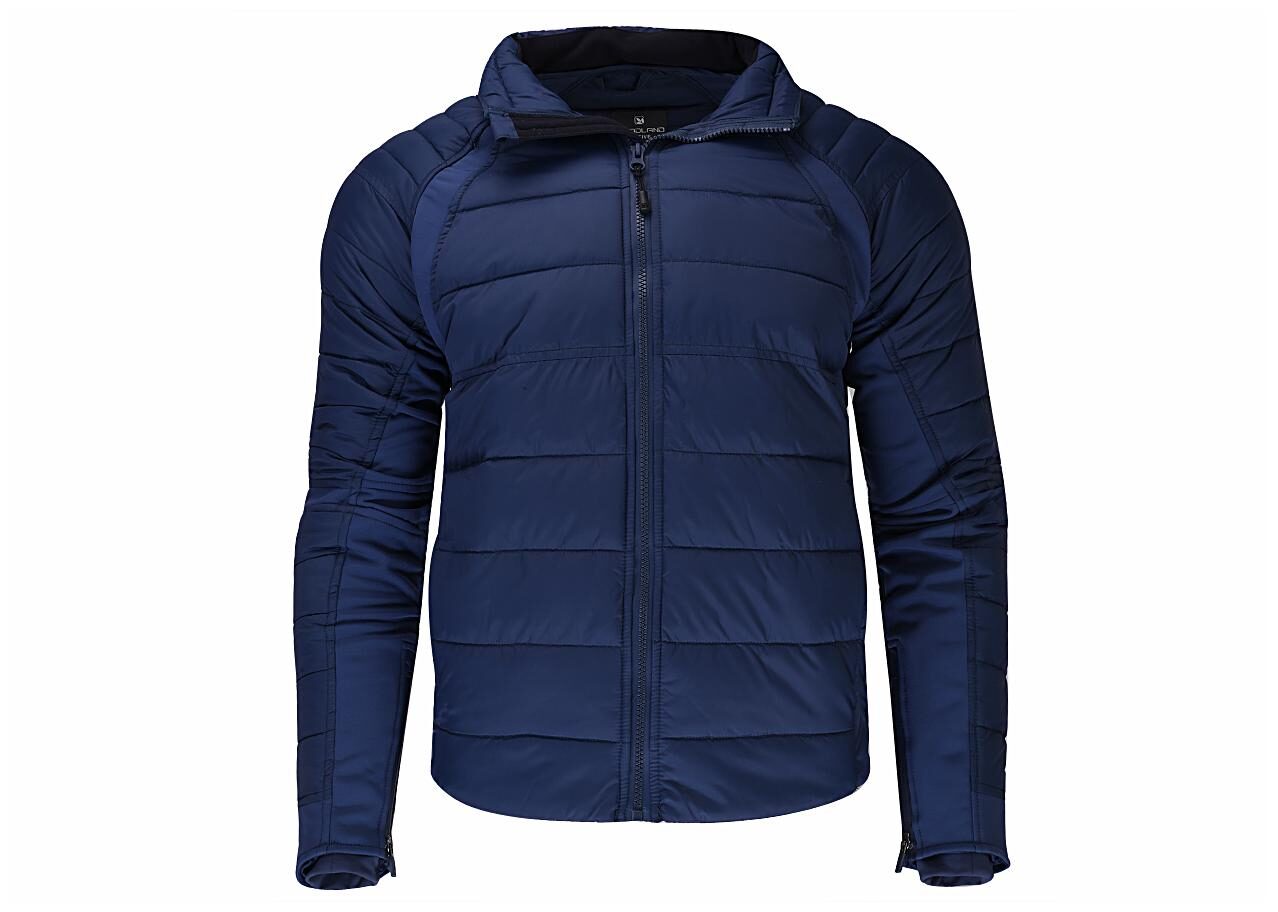 

Woodland Men Blue Solid Quilted jacket