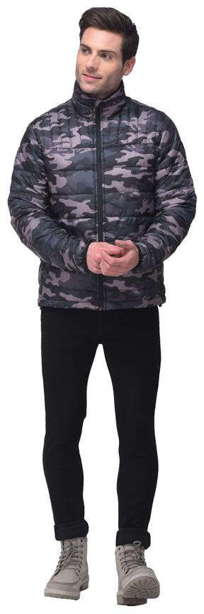 

Woodland Men Multi Camouflage Quilted jacket