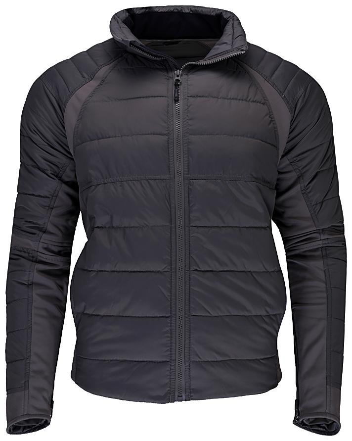 

Woodland Men Grey Solid Quilted jacket