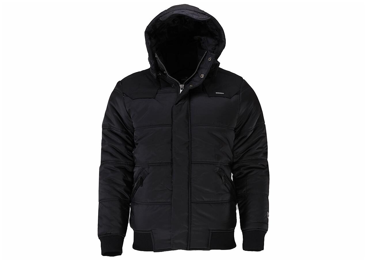 

Woodland Men Black Solid Quilted jacket