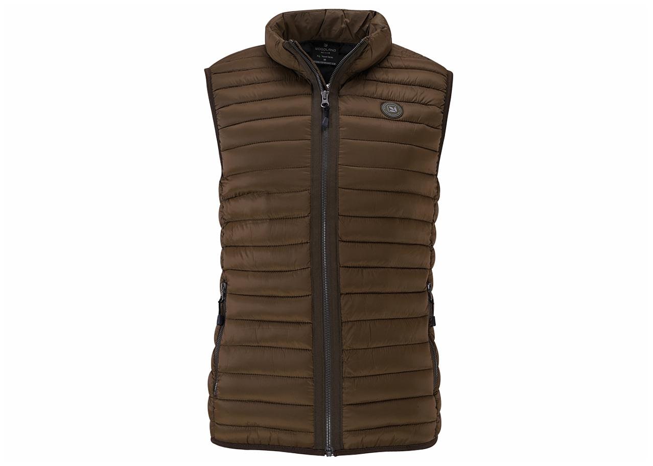 

Woodland Men Green Solid Quilted jacket