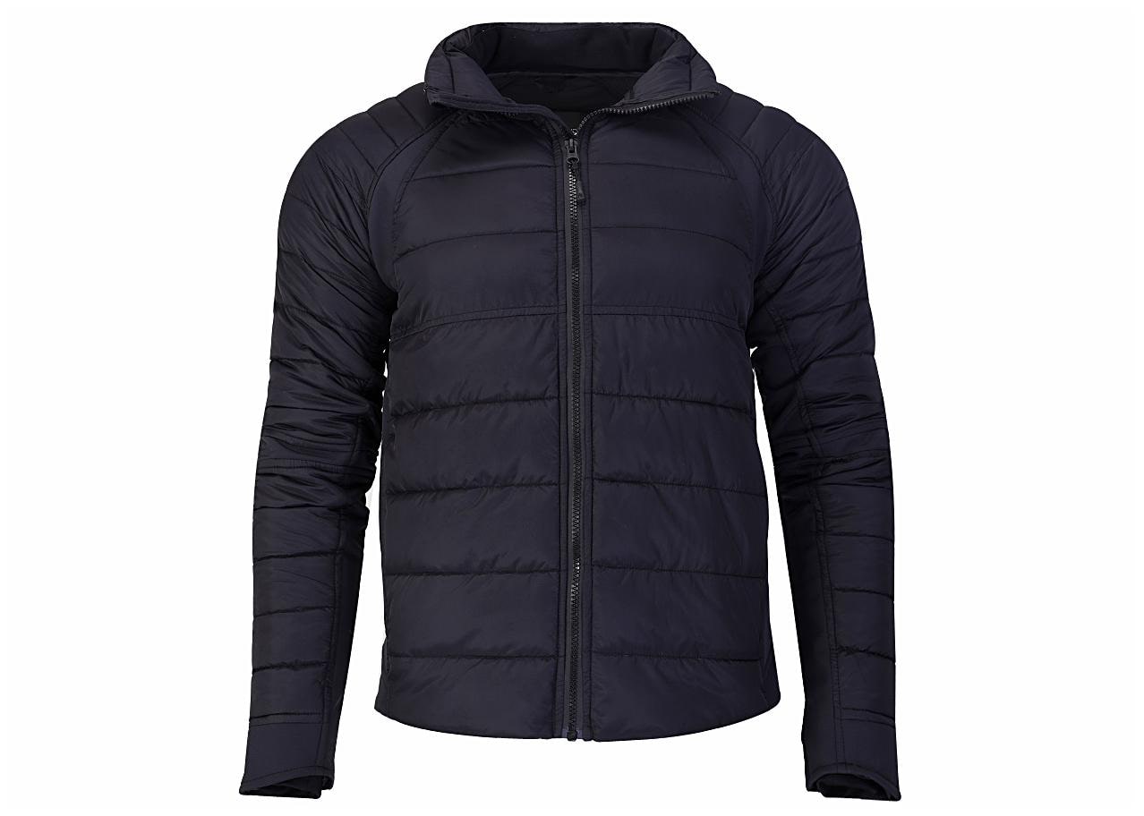 

Woodland Men Black Solid Quilted jacket
