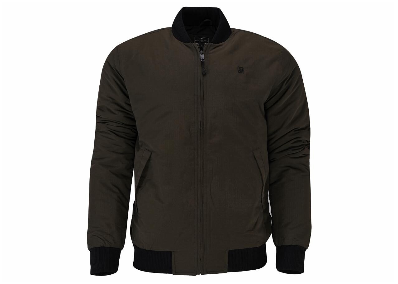 

Woodland Men Olive Solid Quilted jacket