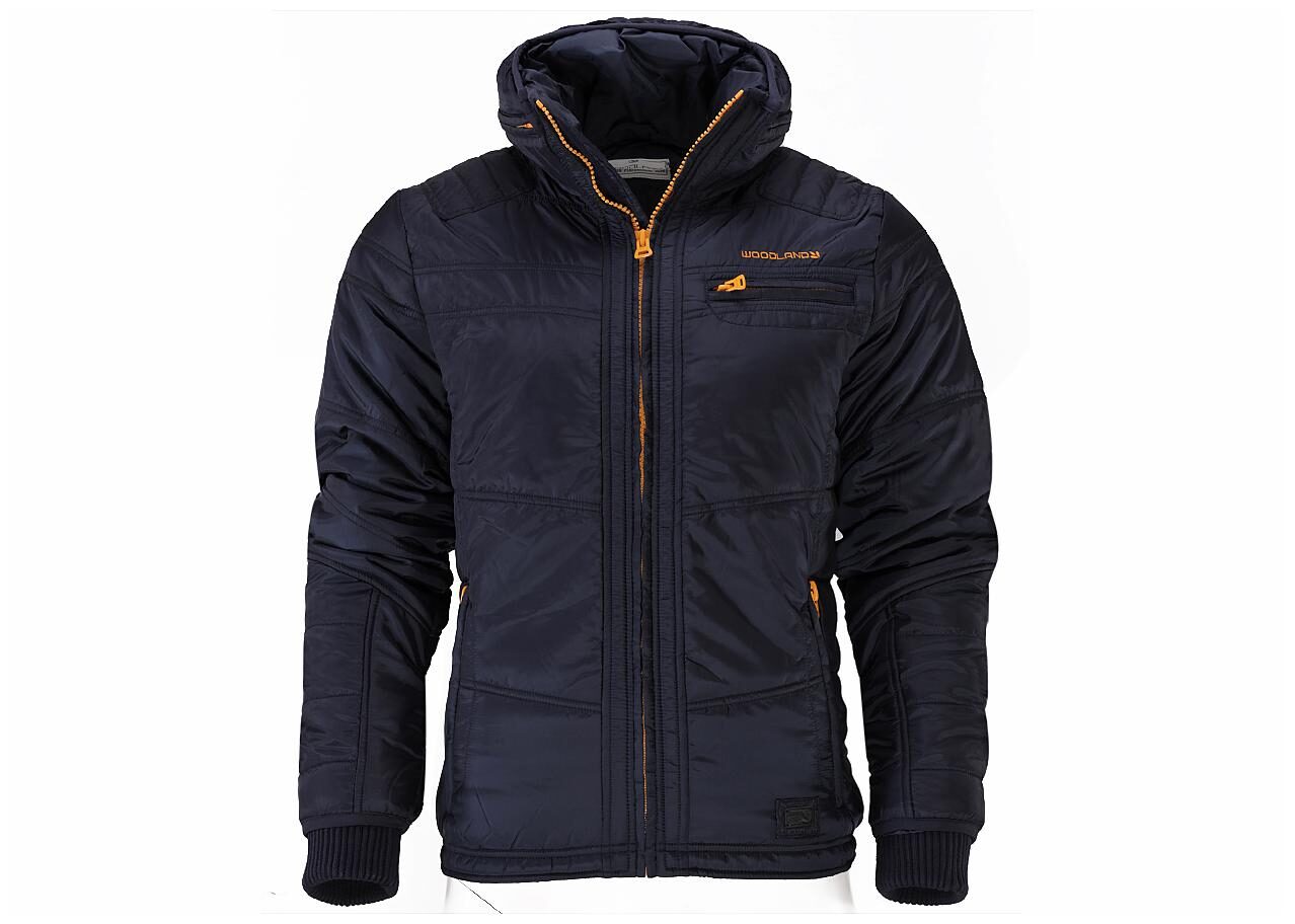 

Woodland Men Navy blue Solid Quilted jacket
