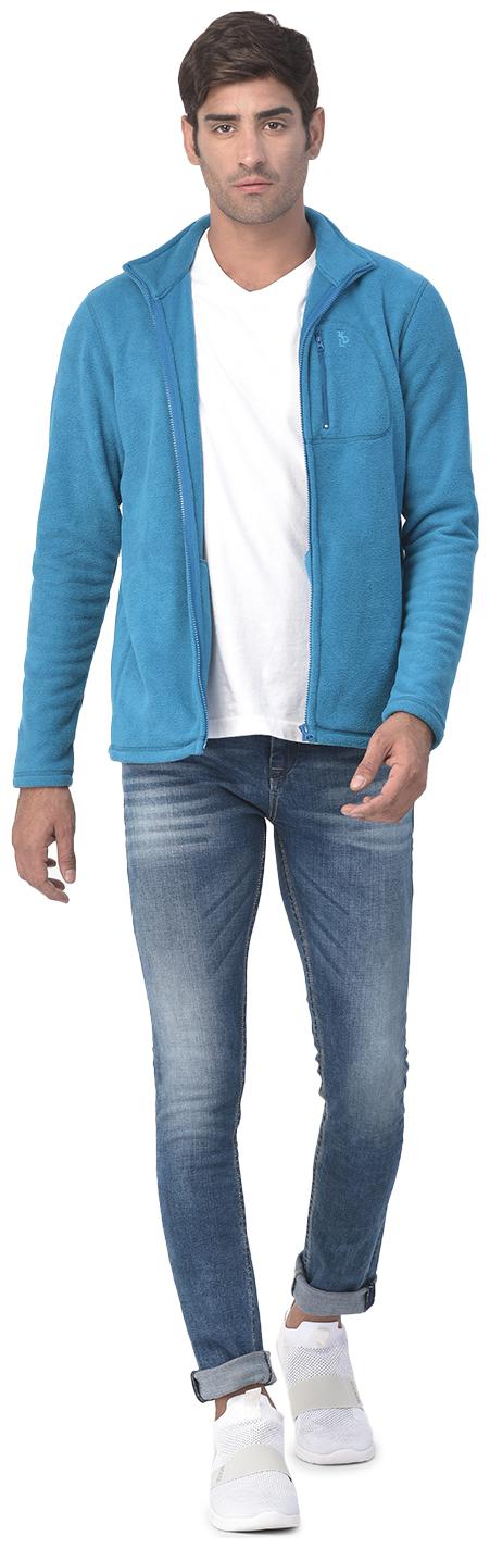 

Woodland Men Blue High neck Sweatshirt