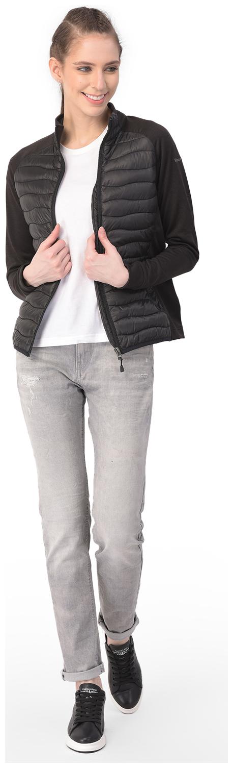 

Woodland Women Solid Sweatshirt - Black