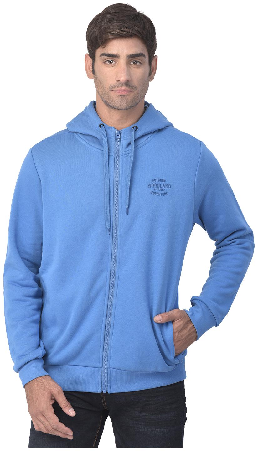 

Woodland Men Blue Hooded Hoodie