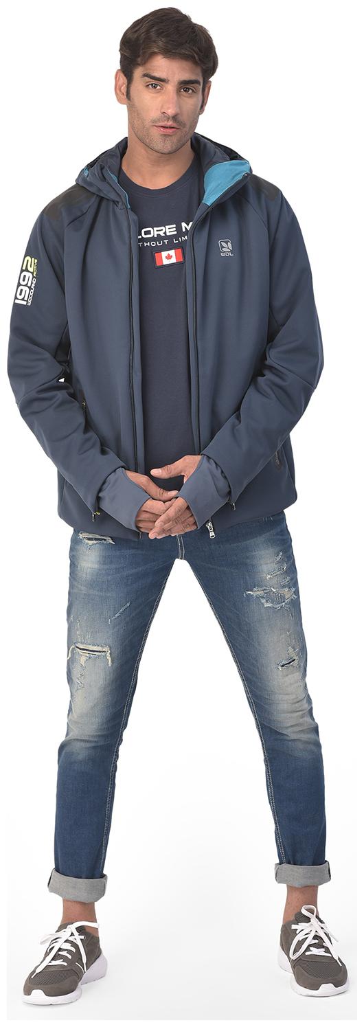 

Woodland Men Blue Solid Bomber jacket