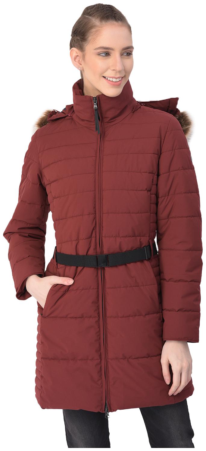 

Woodland Women Solid Quilted Jacket - Red