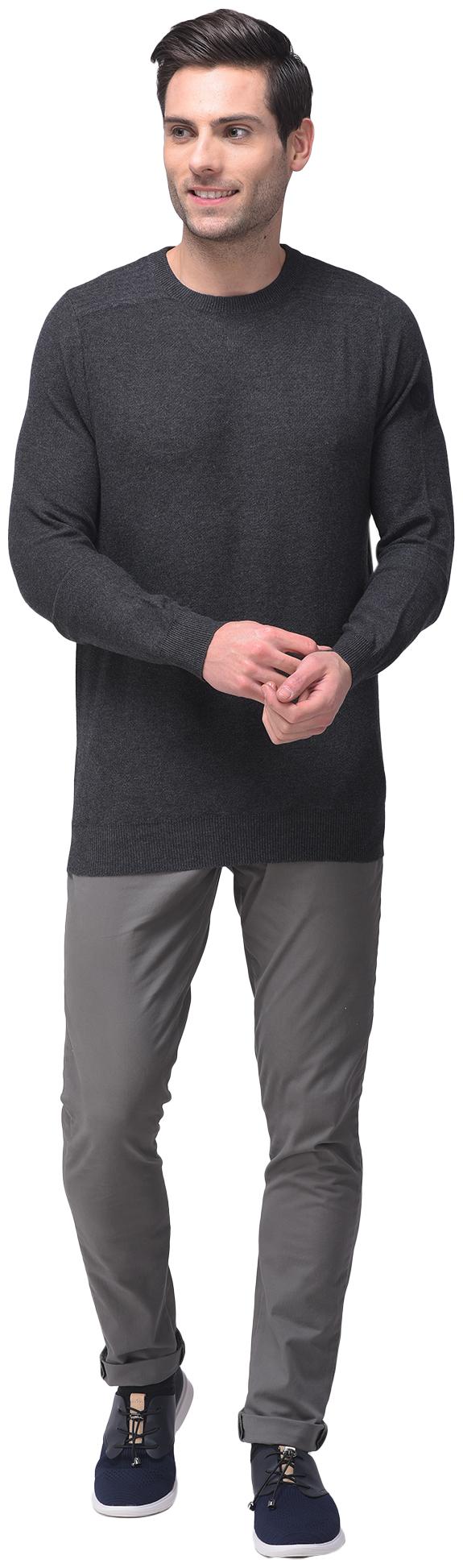 

Woodland Men Grey Round neck Pullover