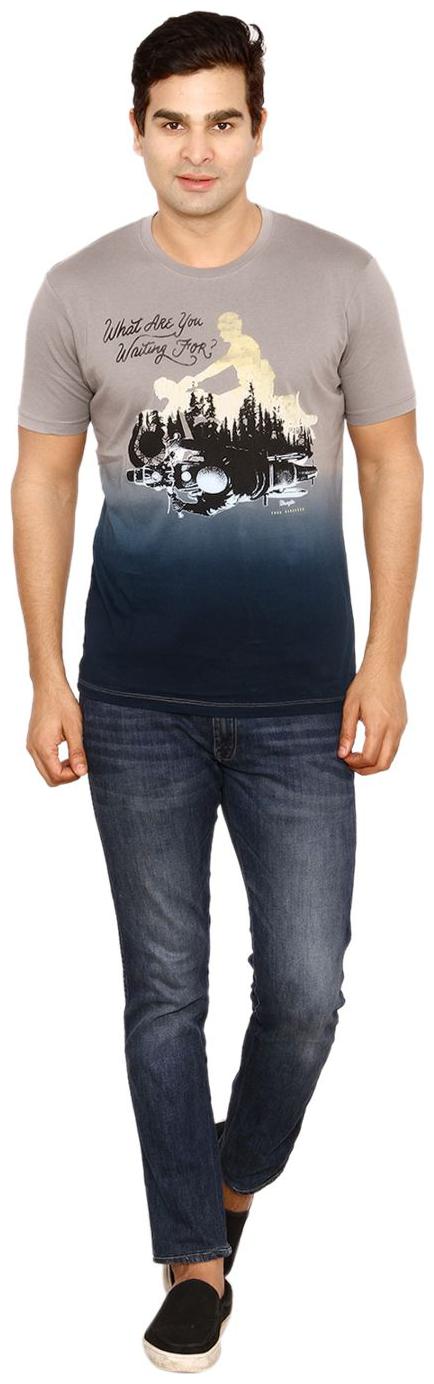 

Wrangler Men Blue Regular fit Cotton Round neck T-Shirt - Pack Of 1