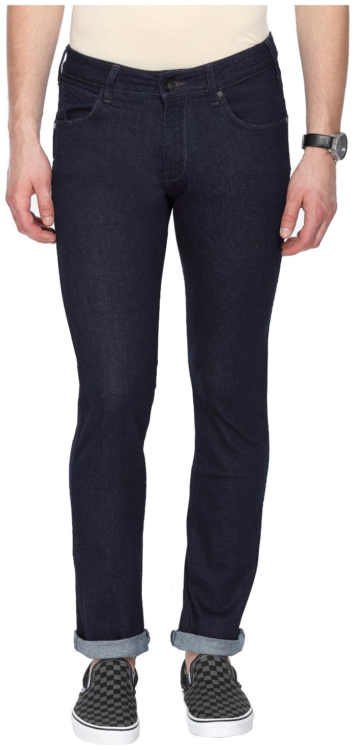 

Wrangler Men Navy Blue Tapered Fit Jeans
