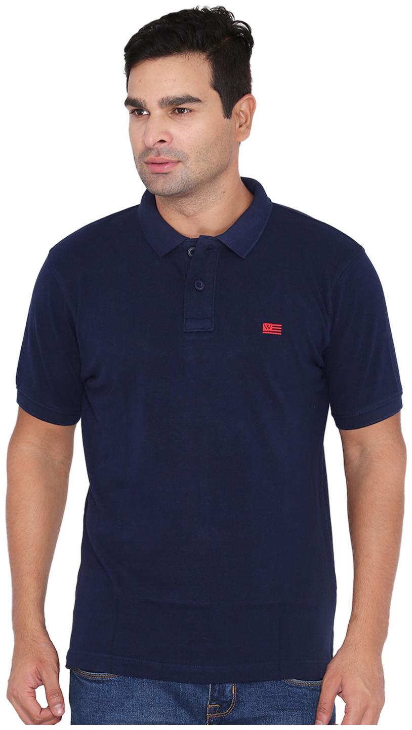 

Wrangler Men Blue Regular fit Cotton V neck T-Shirt - Pack Of 1