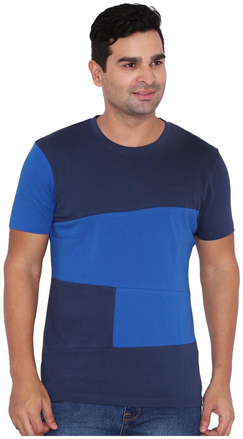 

Wrangler Men s Regular Fit Printed T-Shirt - Blue