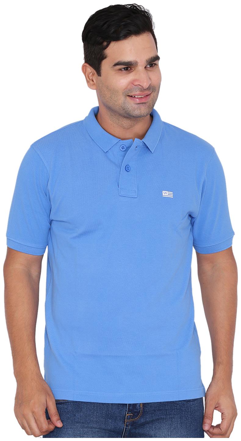 

Wrangler Men Blue Regular fit Cotton Polo collar T-Shirt - Pack Of 1