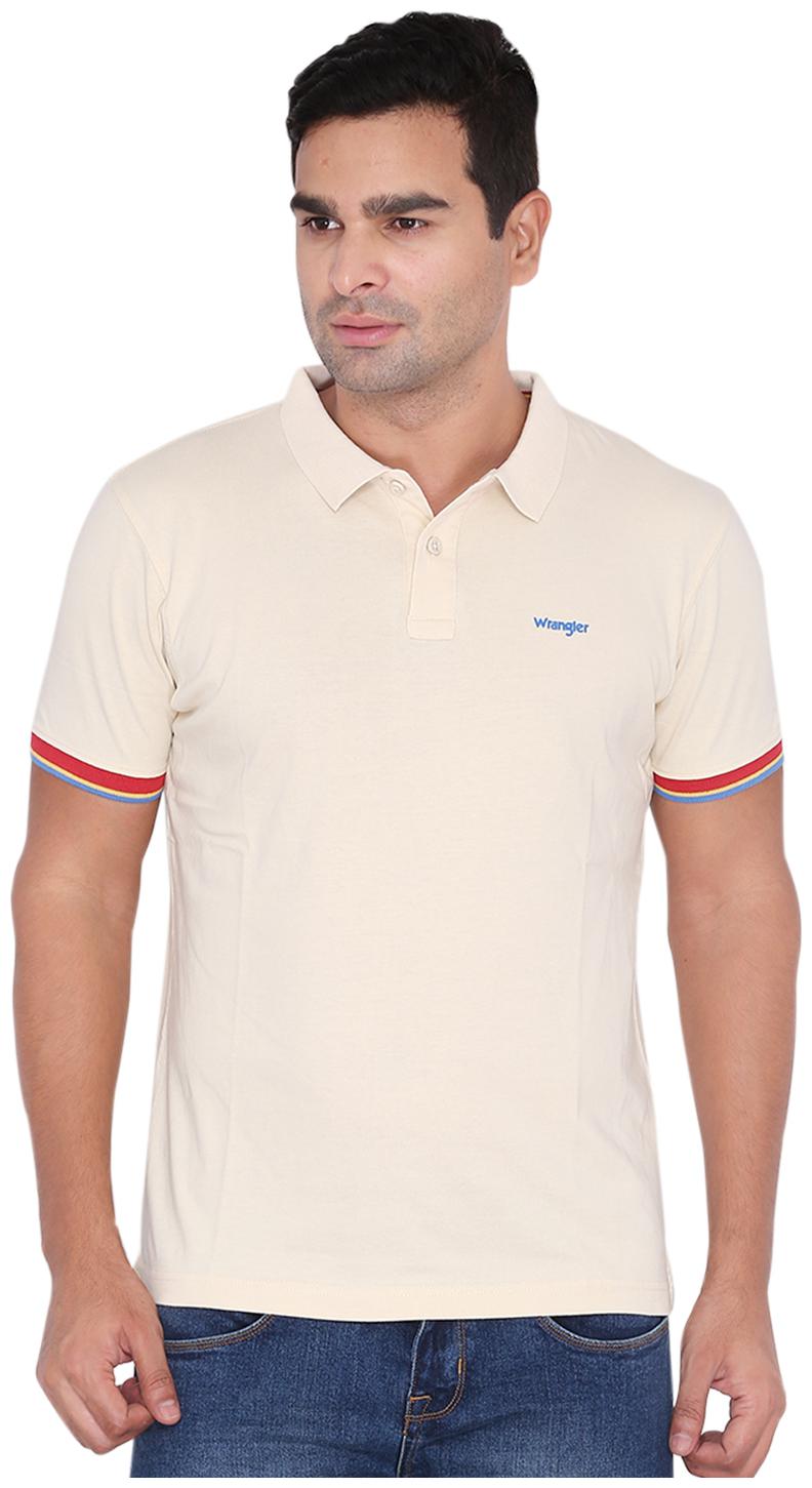 

Wrangler Men White Regular fit Cotton Polo collar T-Shirt - Pack Of 1