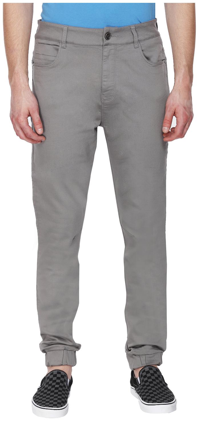 

Wrangler Men Grey Solid Regular fit Cargos