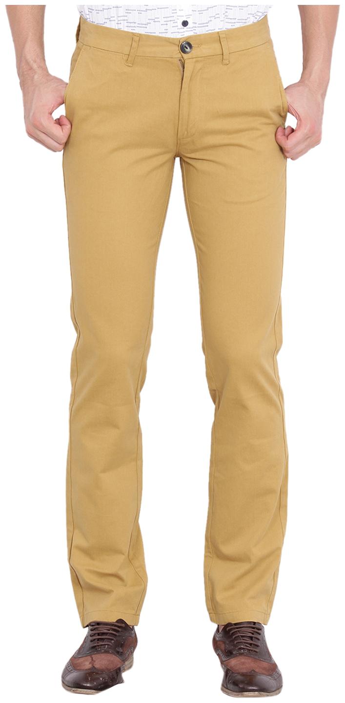 

Wrangler Men Brown Solid Slim fit Chinos