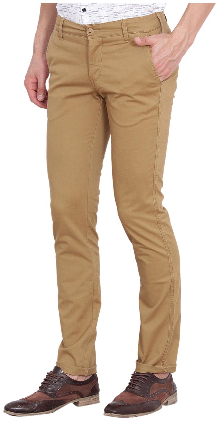 

Wrangler Men Brown Solid Slim fit Chinos