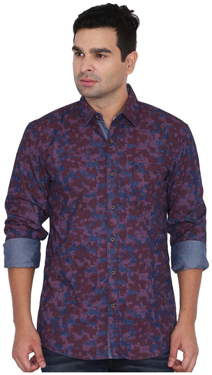 

Wrangler Men Brown Printed Regular Fit Casual Shirt